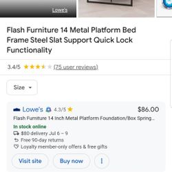 Metal Twin Bed Frame 