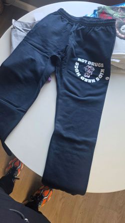 Emotionally unavailable Need Hugs Not Drugs Navy Sweatpants