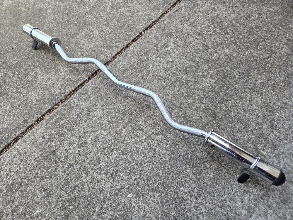 Olympic EZ curl bar with locks