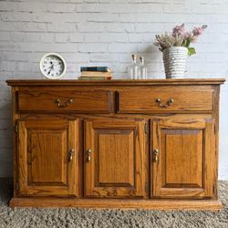 Awesome shabby distressed solid wood cabinet drawer shelf entryway table credenza buffet console dresser