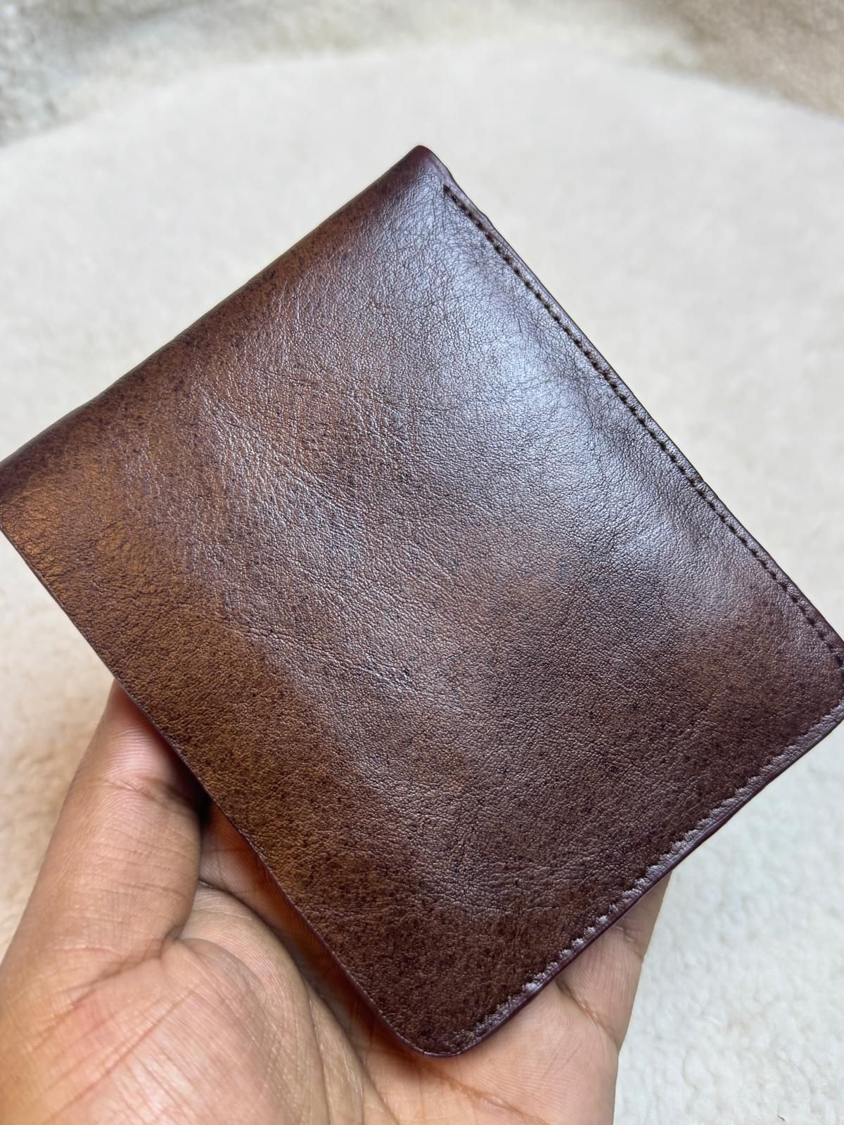 Premium Brown Leather Wallet With Multi Pocket Organizer