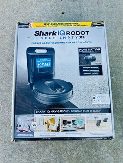Shark - IQ Robot Self-Empty XL R101AE, Wi-Fi Connected, Robot Vacuum with Self-Cleaning Brushroll