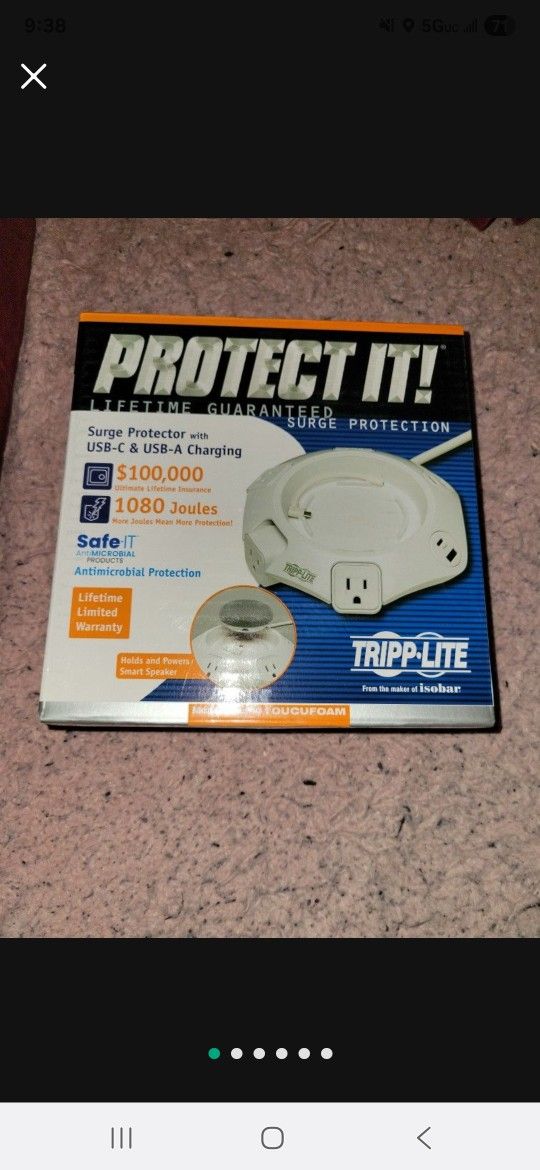 Surge Protector USB C And USB A Charging
