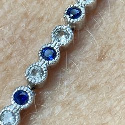 Sapphire and Diamond Bracelet