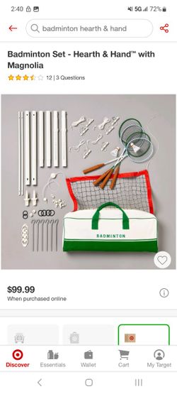 Badminton Set - Hearth & Hand with
Magnolia
