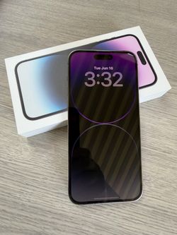 Apple iPhone 14 Pro Max 512gb (Unlocked) Purple & Cases/Screen Protectors