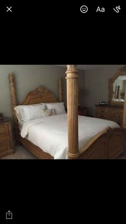 queen size bed frame and dresser