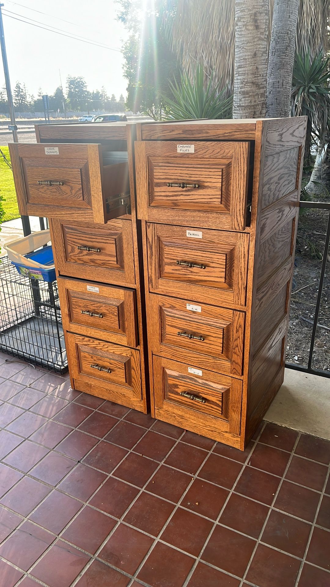 Wood File Cabinets