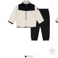MONCLER ENFANT Baby Boys Ivory & Black Tracksuit L