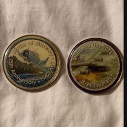2017 And 2018 Air Force Commemorative Enameled Token