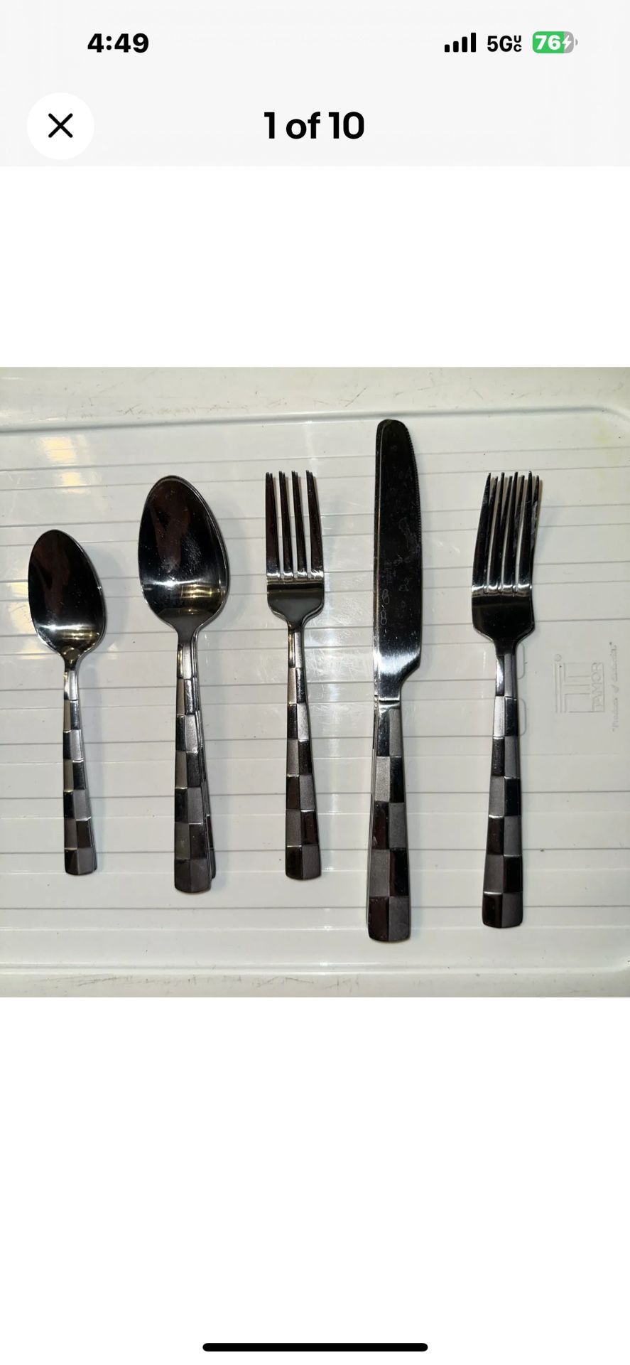 Set of Fourteen Towle Stainless Steel Flatware