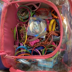 JEWELRY BUNDLE Costume Bracelets, Watches, Charms, Chains, Hair Clips, Ring, Brooches, Earrings, Sunglasses, Necklaces