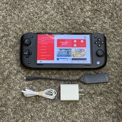 Nintendo Switch OLED Console with grip controller, 1TB storage, TV/USB adapter and charging cable. Excellent condition 