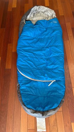LL Bean Adventure Sleeping Bag Kids 30F Blue