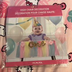 High Chair Decoration And Hat