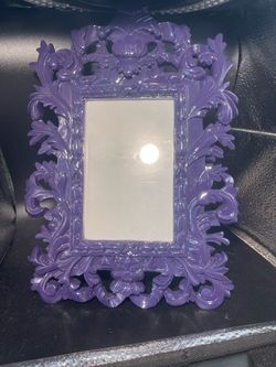 Purple Ornate Scrollwork Picture Frame (4x6”)