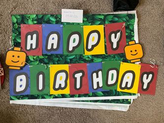 Blocks Birthday Banner