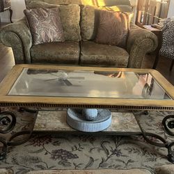 Elegant coffee and side table set