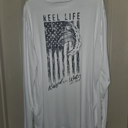Men's Active Shirt American Flag On Back