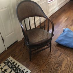 Antique Chair Leans Back !no Not Broken 
