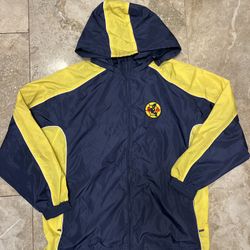Vintage New World Soccer ⚽️ America Track Suit Windbreaker Size Large
