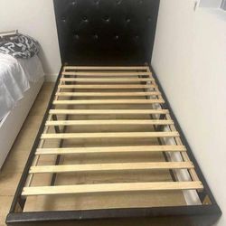 Bed Furniture Twin Size New Black 