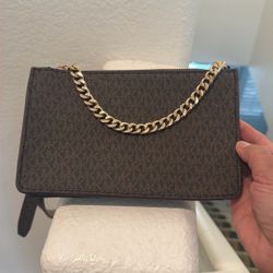 MICHAEL Michael Kors brown monogram signature belt bag 