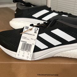 Adidas Supernova 2m Size 8.5 Black   Brand New