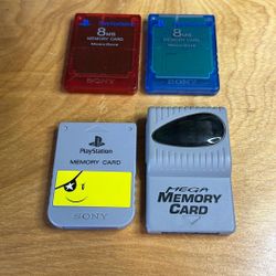PlayStation 1 /  PlayStation 2 Memory Cards
