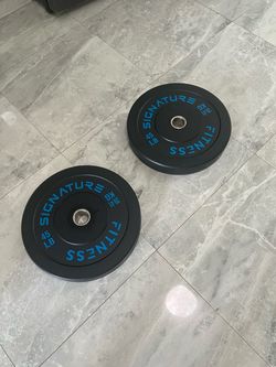 Cash only no Zelle pair of new 45lb Olympic weights plates total 90lb bumper plates new never used check my page for other gym items have 4 pairs avai