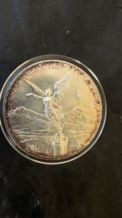 2003 Mexican Silver Libertad 1 Onza Coin beautiful toning