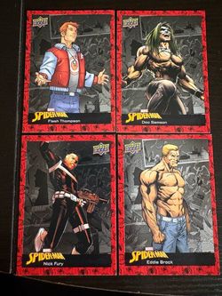 Upper Deck Marvel Spider-Man Trading Cards Lot of 4