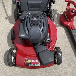Toro Lawnmower And A Electric Blower