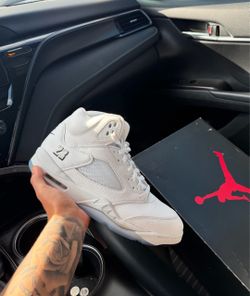 Jordan 5 White Metallic Mens Size 11
