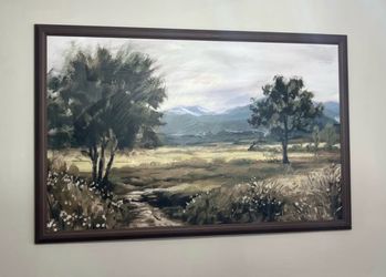 Framed Landscape Painting Wall Art