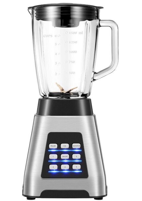 Brand New in Box 1000W Blender Smoothie Blender for Ice Crushing with 5-Speed (24000 r/min) and 4-Programs Setting, 6