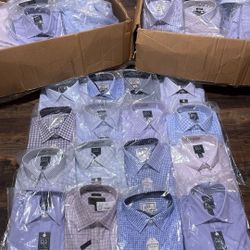 68 Jos.A..Bank Button Down Dress Shirts. Multiple Colors And Patterns, New With Tags Sizes Large/Medium
