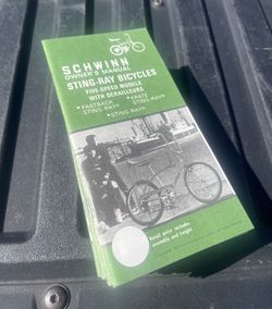 1973 Schwinn Stingray Owners Manuals Reproduction