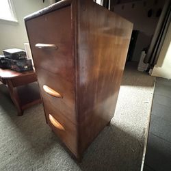 Three Drawer Mini Wooden Dresser