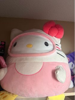 Giant hello kitty scuba diver squishmallow