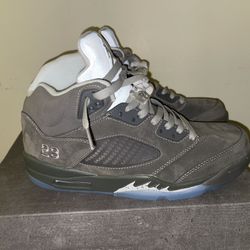 Jordan 5 wolf grey size 10