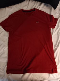 Hollister Red Crew Neck T-Shirt