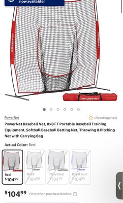 PowerNet 8x8 FT Baseball Batting Net with Bag