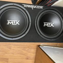 2 12 Inch  MTX Subwoofer With Box