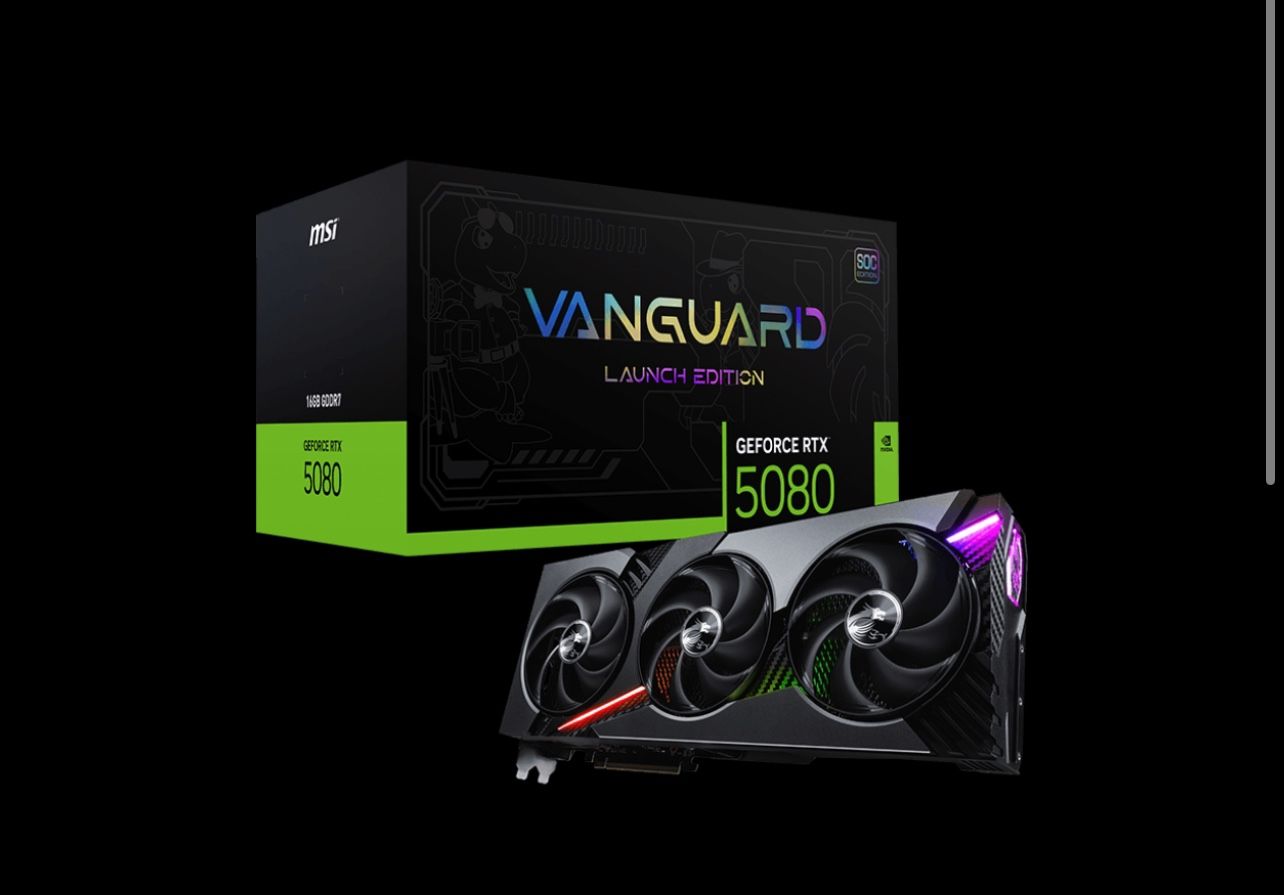 GeForce RTX 5080 16G VANGUARD SOC LAUNCH EDITION