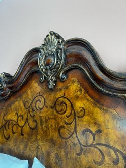King side wooden head board deal!