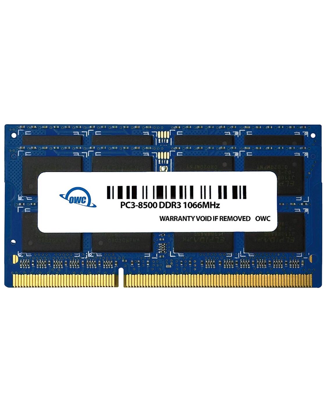 4.0 GB (2X 2GB) PC8500 DDR3 1066 MHz 204-pin Memory Upgrade Kit for MacBook Pro, MacBook, Mac Mini and iMac
