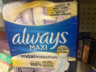 Pads and other items only for her