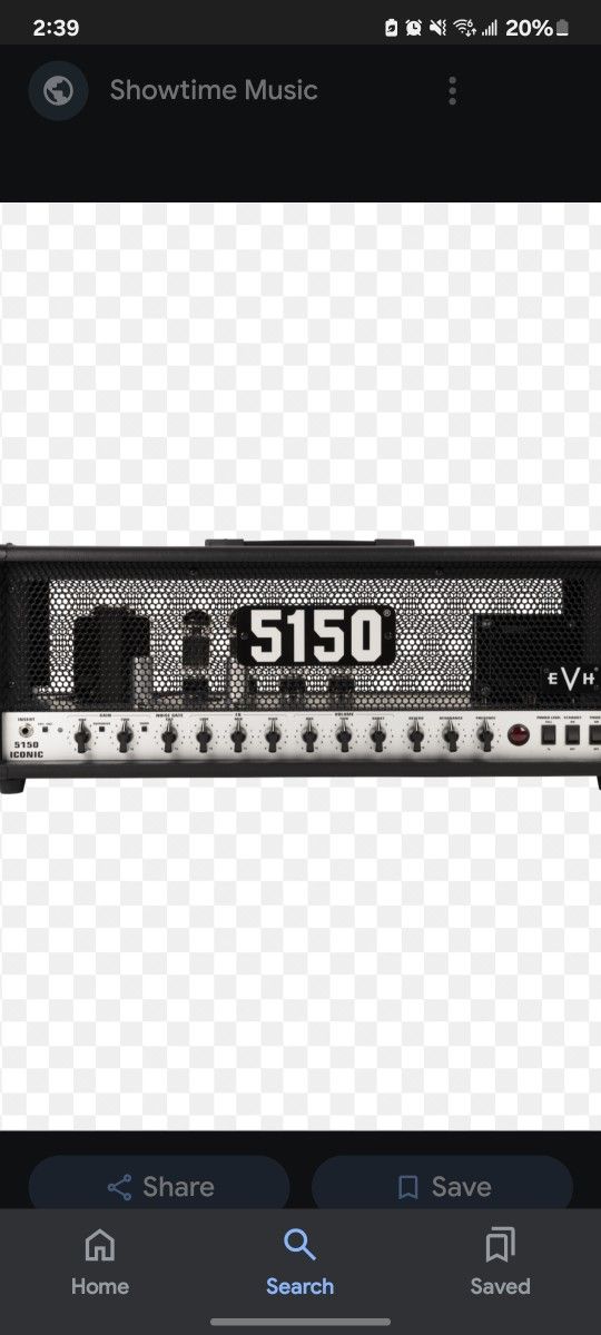 Brand New EVH Iconic 80 Watt Head.