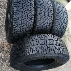 4 TIRES GOOD CONDITION LT85/70R17..